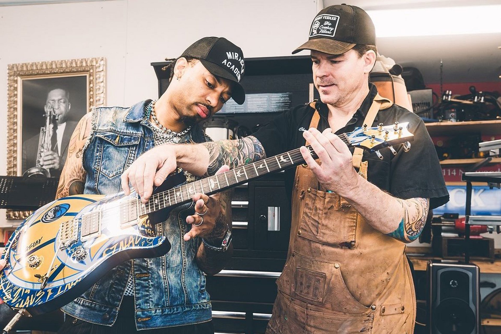 The Making of the Dallas Mavericks Playoff and Championship Guitars