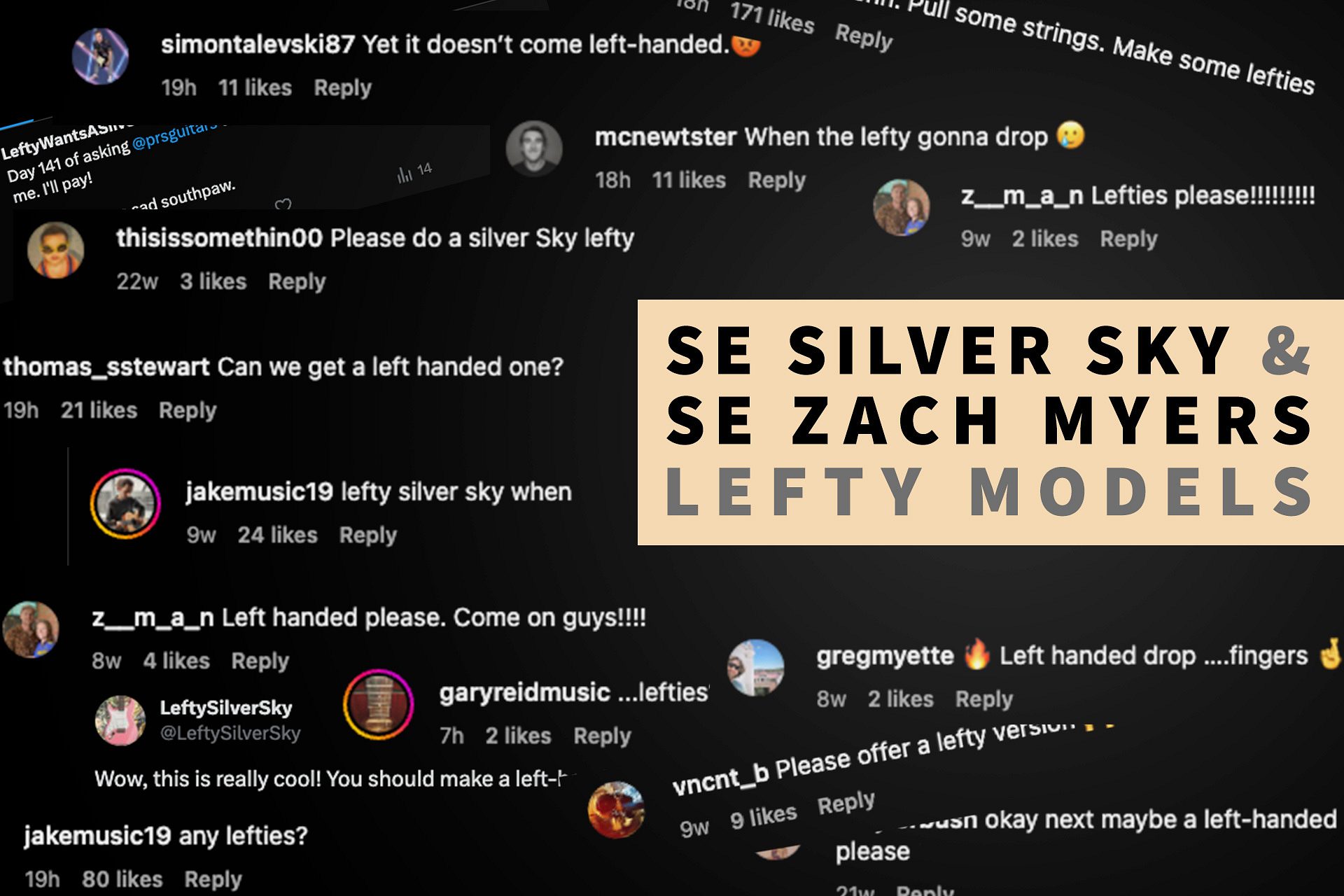 The SE Silver Sky Lefty & SE Zach Myers Lefty - Coming Autumn 2024!