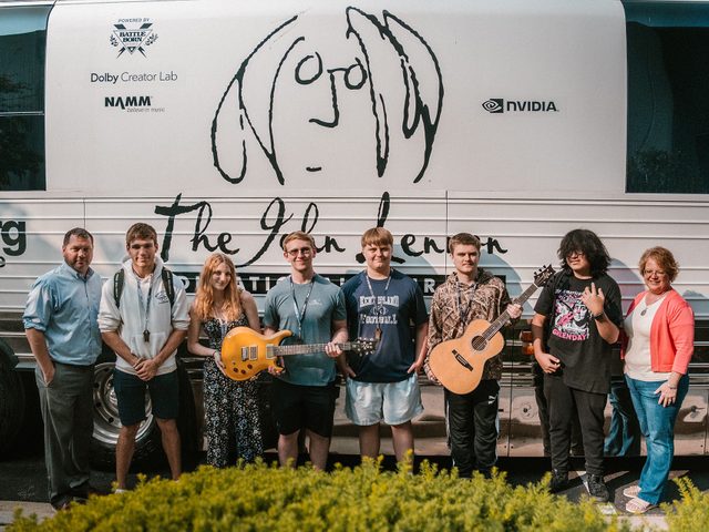 The John Lennon Educational Tour Bus Visits PRS!