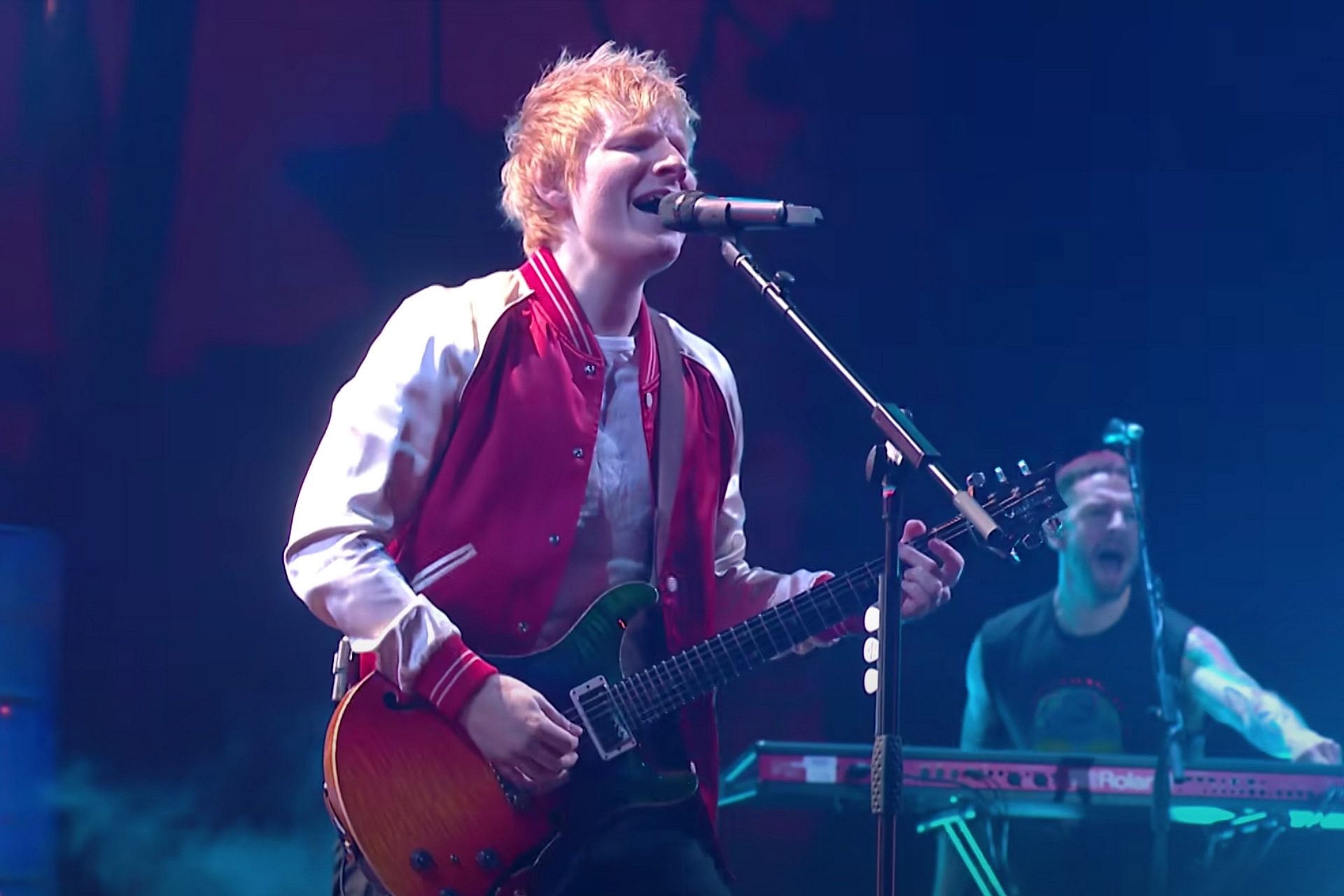 Ed Sheeran and Bring Me The Horizon Perform 'Bad Habits' at 2022 Brit Awards
