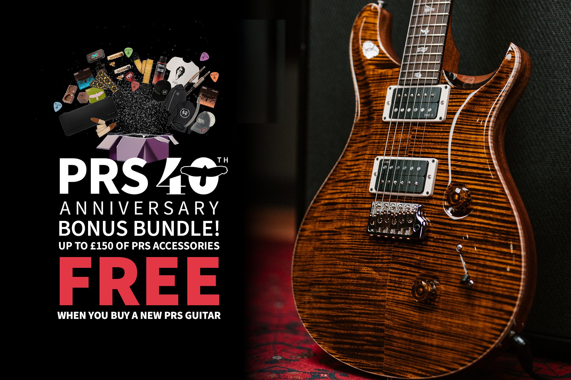 Celebrate 40 Years of PRS Guitars with a Bonus Bundle!