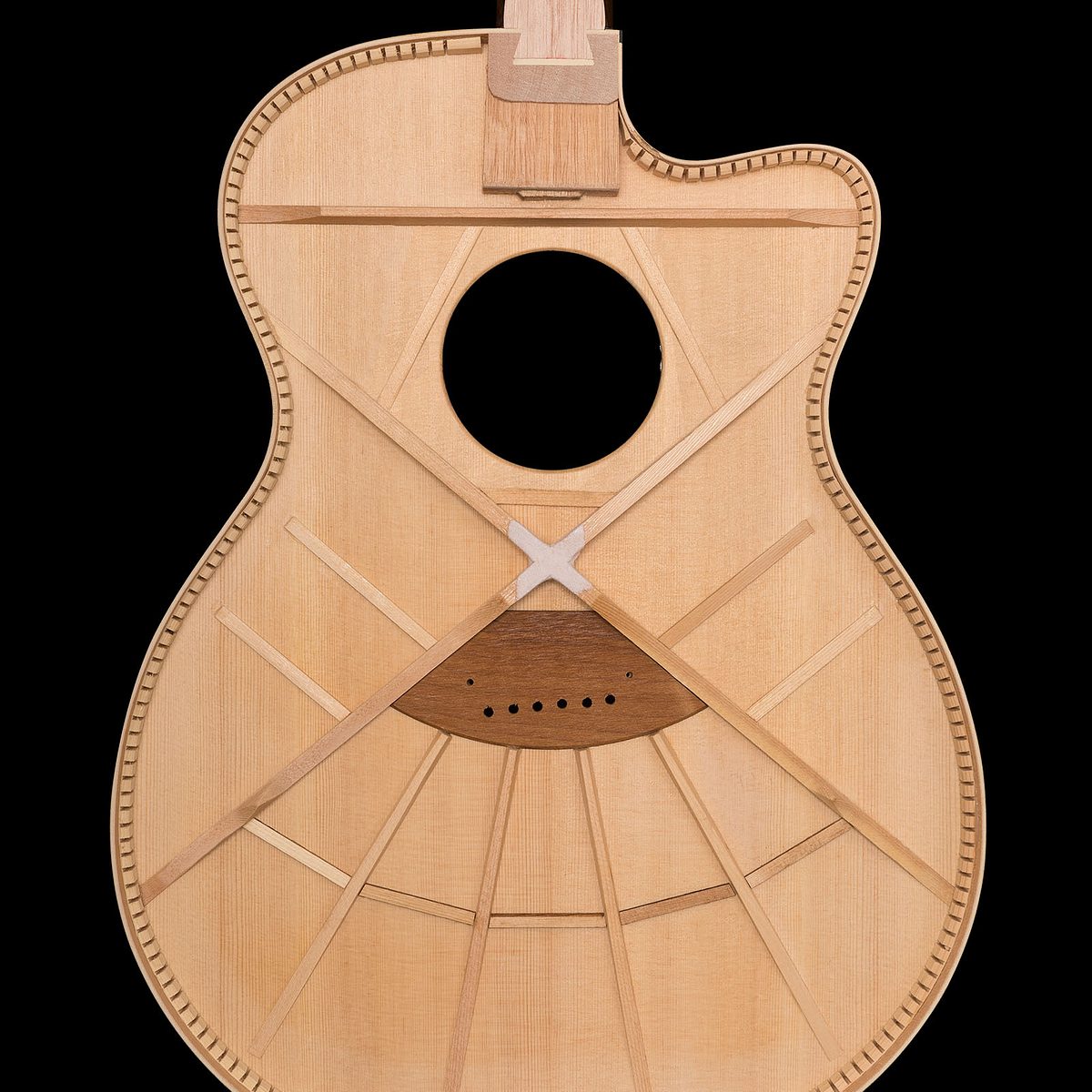 PRS Hybrid “X”/Classical Bracing Pattern