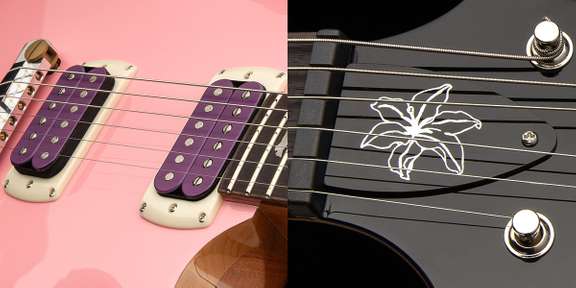 Purple-Toned Bobbins & "Lily" Truss Rod Cover