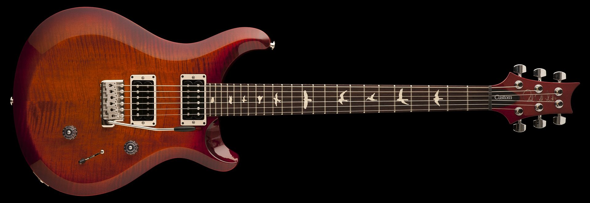 PRS S2 Custom 24 - Faded Gray Black Burst - The Music Den