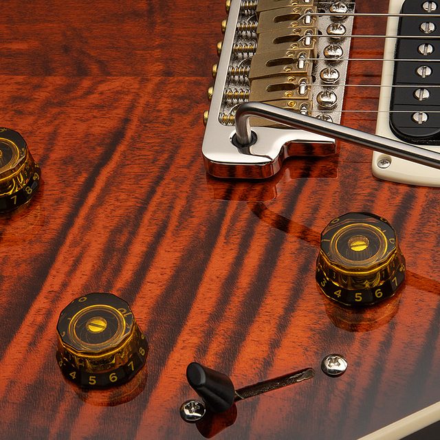 Se custom 24 semi hollow piezo 2026 orange tiger smokeburst hero f