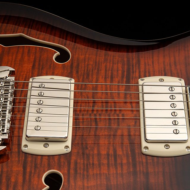 Se hollowbody ii piezo 2025 orange tiger smokeburst hero a