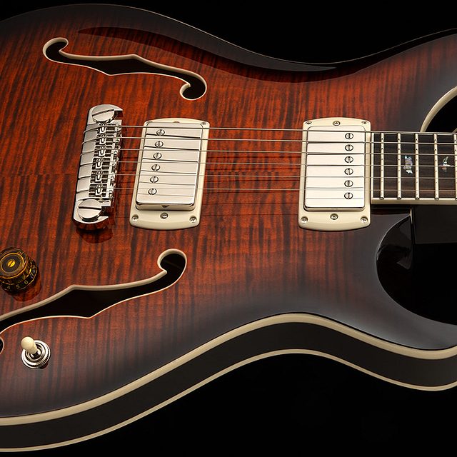 Se hollowbody ii piezo 2025 orange tiger smokeburst hero b