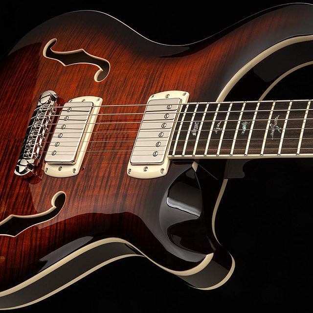 Se hollowbody ii piezo 2025 orange tiger smokeburst hero c