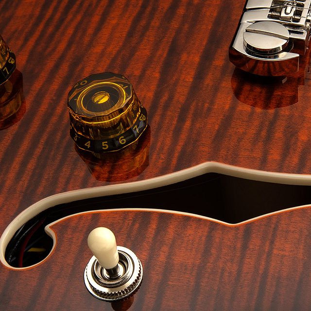 Se hollowbody ii piezo 2025 orange tiger smokeburst hero d