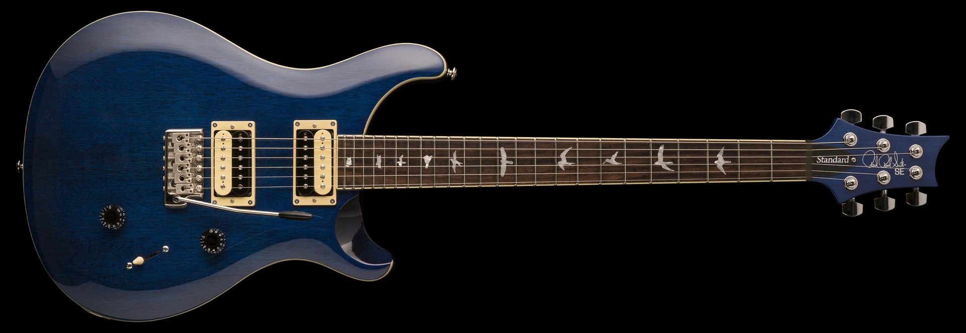 prs se standard translucent blue