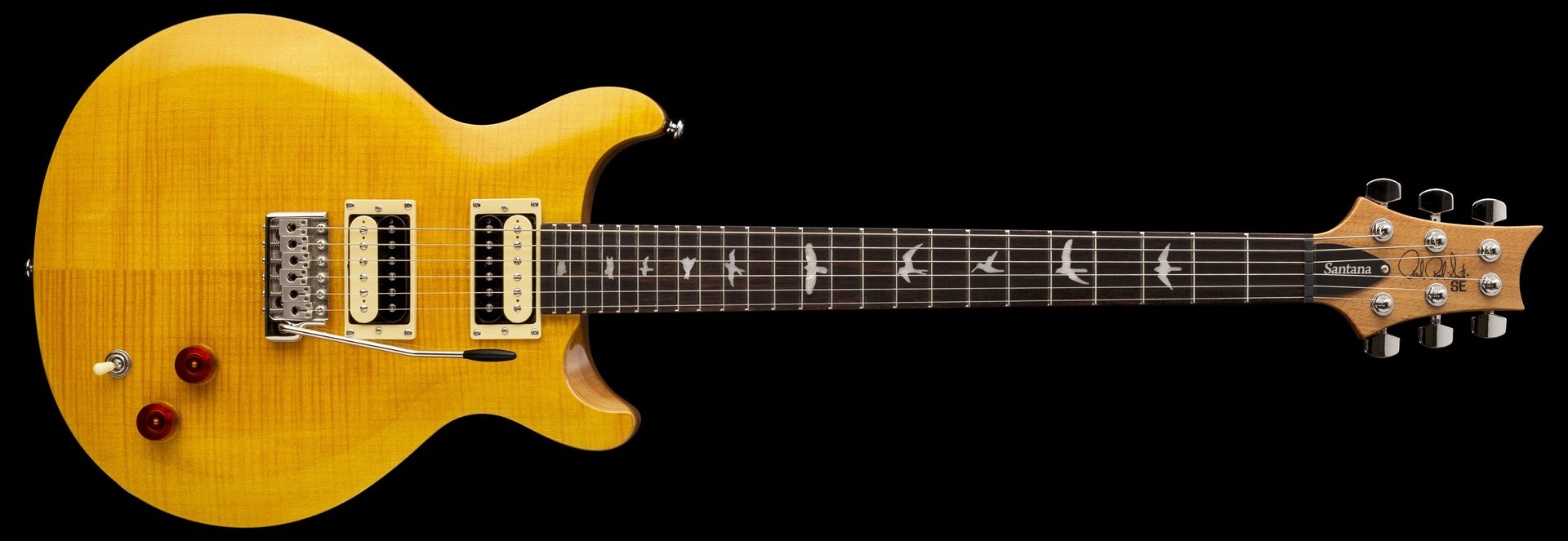 prs se santana yellow