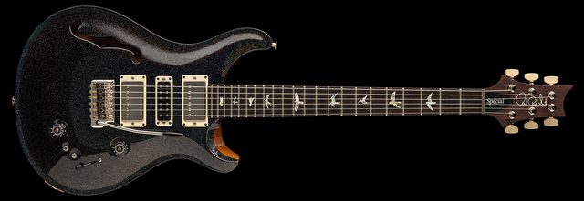 Black Rainbow Holoflake Top & Binding (Natural Back)